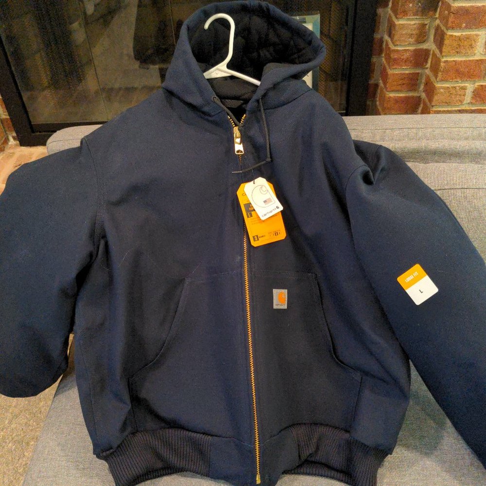 NWT Carhartt Insulated Flannel-Lined Active Jac - L Regular